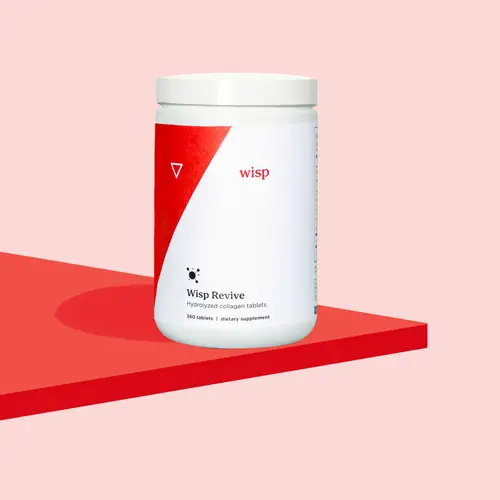Wisp Revive Collagen Tablets | Collagen Tablets for Hair, Skin & Nails | Hydrolyzed Bovine Collagen + Vitamin C | Beauty & Joint Support Supplement | 30-Day Supply