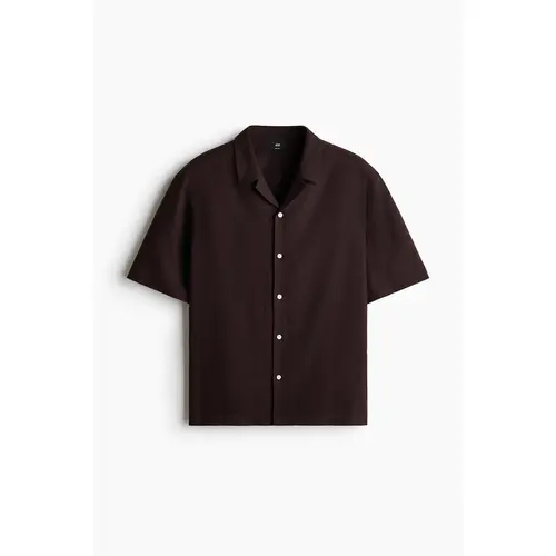 H&M Relaxed Fit Linen-blend resort shirt