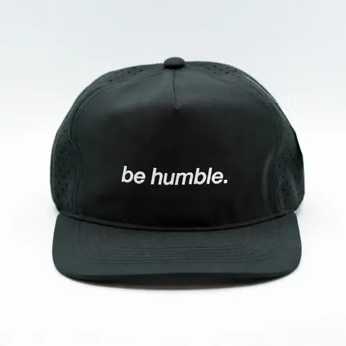 MOJA BASICS "Be Humble" Flatbill Snapback Golf Sport Hat - Lightweight, Water-Resistant, Stylish Unisex Performance Cap for Golf, Baseball