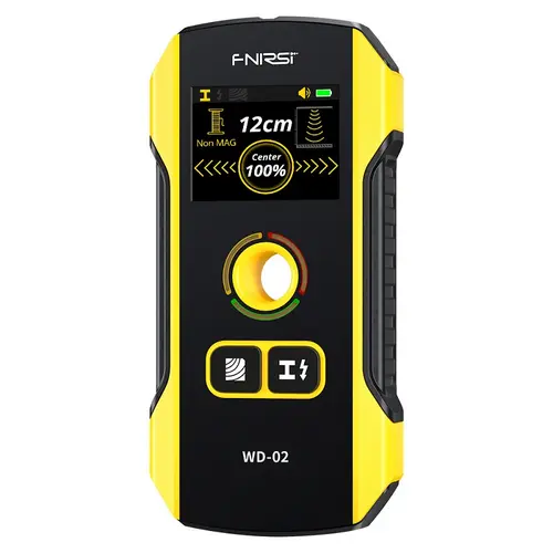 FNIRSI WD 02 Wall Detector Stud Detector Portable TFT Display Precise Positioning Metal and Wood Stud Wall Scanning Tool AC Powered with Live Cable with Clear Depth Scale and Audible Alarm,toolupgrade