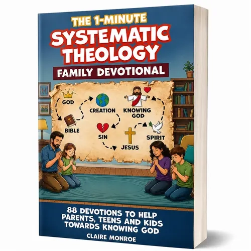 Claire Monroe - The 1-Minute Systematic Theology Family Devotional Book - 88 Devotions for Homeschool & Church Groups, Christian Learning, Holy Spirit Reflection, NLT Daily Reading for Parents & Kids