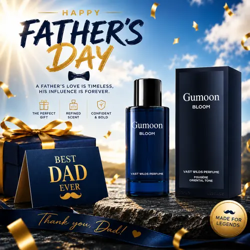 Gumoon Vast Wilds Perfume Unisex 50ml | Aromatic Aquatic Parfum Citrus Fresh Lavender Mix Cedarwood Base Oriental Fragrance | Long lasting Intense Luxury for Men and Women | Premium Gift,sohochic
