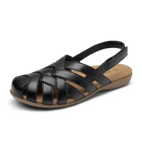 RIHERO Women's Closed-Toe Arch Support Fisherman Sandals - Adjustable Strap Comfy Walking Footwear,back to school,back to school haul,sohochic