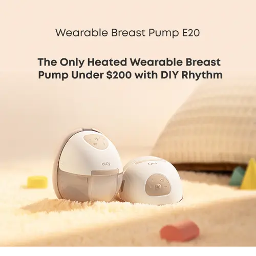 【Exclusive Bundle】eufy E20 Heated Wearable Breast Pump, 3 Heat Levels, Hands-Free Breast Pump with Innovative HeatFlow, Optimized Rhythm via App, Hospital-Grade Suction, Leakproof, Ultra-Slim and Quiet for in-Bra Use,FSA-HSA eligible,sohochic