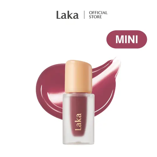 [Laka] Mini Fruity Glam Tint — Glossy Lip Tint with a Lightweight, Non-Sticky Feel, Available in 49 Shades