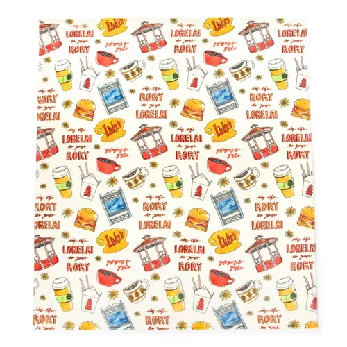 Jay Franco Official Warner Bros Gilmore Girls & Friends Super Plush Large Throw Blanket - 60x70 in, 60x90 in, Bedroom Bedding, Room Decor, Cozy Setup for Movie Night, Stars Hollow Gift for Gilmore Girls Lovers