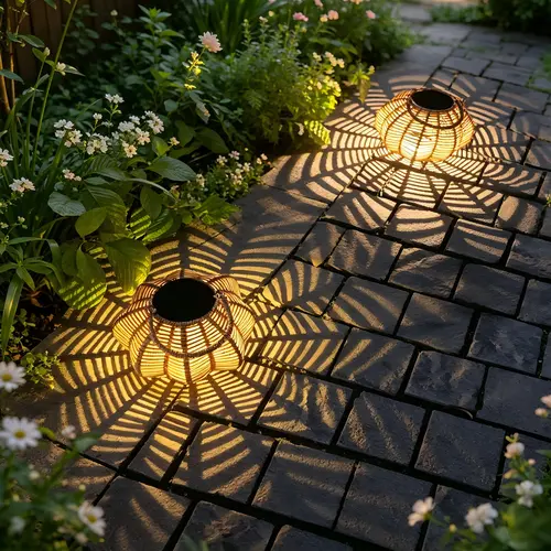 2-Pack Solar Lanterns Outdoor Waterproof - Handwoven Rattan, Dusk-to-Dawn Light, Flicker-Free LED for Calm Nights, Boho-Chic Glow Elevates Outdoor Decor, Solar Pathway Lights Decorative Lamps, Hanging Gifts for Women (Garden, Patio Use),sohochic