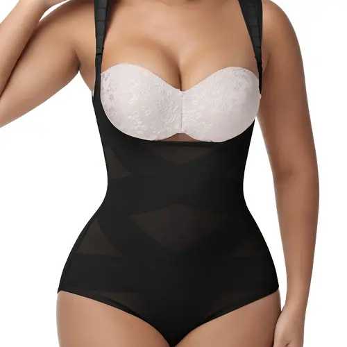 SHAPSHE Tummy Control Shapewear Bodysuit for Women Faja Body Shaper Butt Lifter Panty Girdles