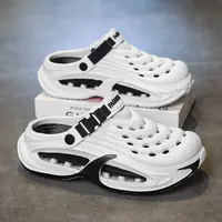 Men's Summer Thick-Sole Non-Slip Quick-Drying Clogs - Waterproof Slide Slippers with Comfortable Arch Support, Durable Outdoor Design Plus Size Slippers
