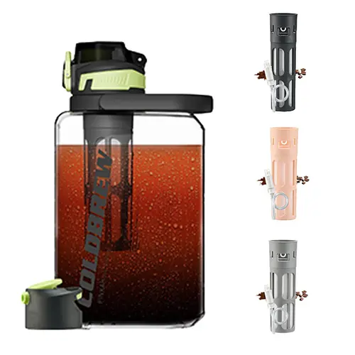 [TikTokShopBackToSchool]  MAXSO Cold Brew Coffee Maker 68oz Iced Coffee Tritan Pitcher with 350Mesh Filter 2 Leakproof Lids for Airtight Storage & Easy Brewing Tea,sohochic