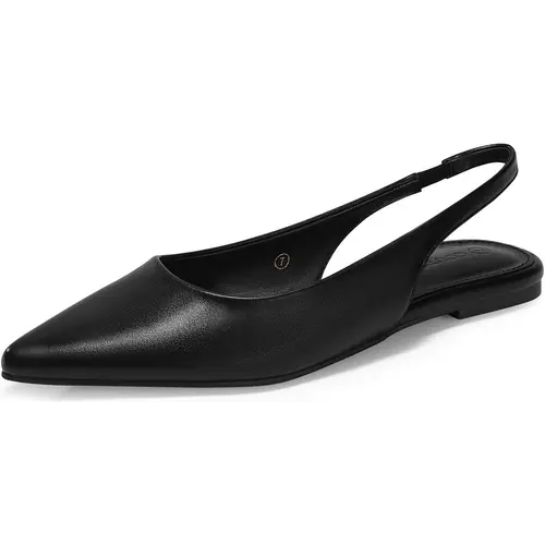 Coutgo Womens Slingback Flats Pointed Closed Toe Ballet Flats Comfortable Slip On Work Dress Shoes