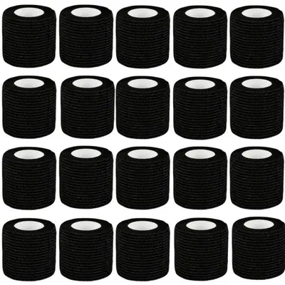 20 Rolls Breathable Self-Adhesive Elastic Bandages, Protective Gear Sports Tape for Ankle, Wrist, Knee, Ideal for Athletes