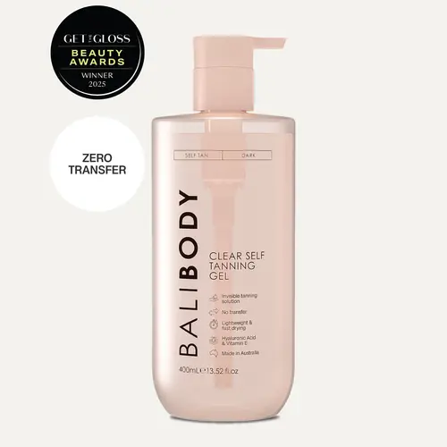Bali Body Clear Self Tanning Gel | Streak-Free Sunless Self Tanner for Face & Body, Hydrating Lightweight Formula for All Skin Types Including Sensitive Skin, No Guide Color, No Staining, Vegan & Cruelty-Free