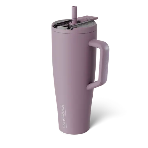 BrüMate Era Flip Covered Flip-Down Straw Tumbler with Handle | 40oz, 30oz, 20oz Sizes | 100% Leakproof Insulated Tumbler | Keeps Ice 24+ Hours | Cup Holder Friendly Base