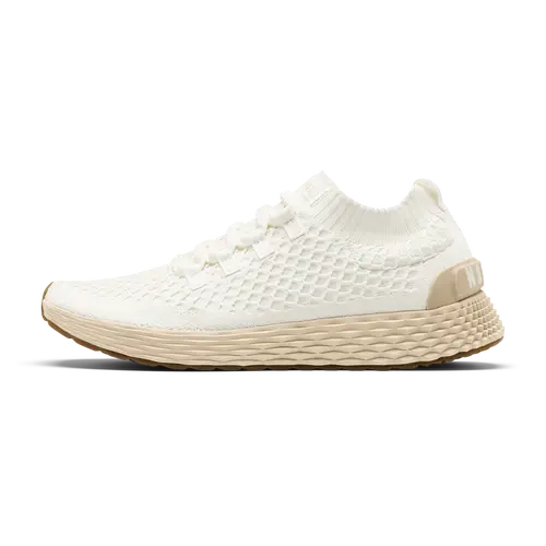 NOBULL Men's Allday Knit Shoe in Classic White Lunar - Everyday Walking Sneaker, Comfortable Slip-On Shoe, Casual Trainer