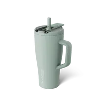 BrüMate Era Flip 30oz Flip-Down Covered Straw Tumbler with Handle | 100% Leakproof Insulated Tumbler | Keeps Ice 24+ Hours | Cup Holder Friendly Base