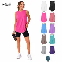 Womens Workout Tank Tops Lightweight Sleeveless Shirts for Women Loose Fit Tops for Athletic Running Tennis Yoga