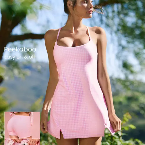 GLOWMODE FeatherFit Gingham Collection with Dress/ Bra/ Shorts/ Skirts
