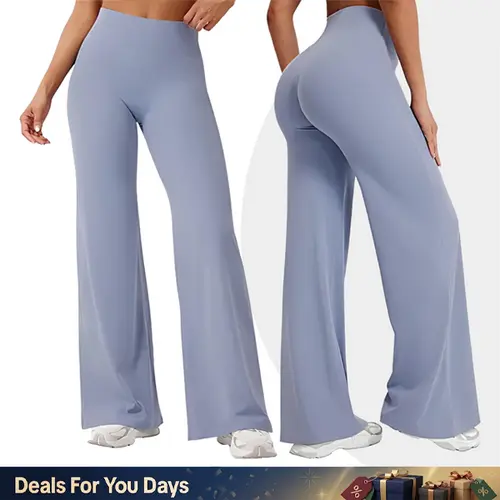 [REGULAR LENGTH] GYMER SoftMotion Straight Leg Wide Leg Trousers Bottoms  31" Inseam Fitness Sportswear Gymwear Casual Pants Gym Outdoor Yoga Versatile Womenswear Sav Wide Leg Pants Athleisure Style Bottoms Athleisure Gym Clothes Comfy Yoga Pants