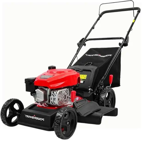 PowerSmart Gas-Powered Walk-Behind Push Lawn Mower - 18-Inch, 144cc Engine, 2-in-1/3-in-1 Functionality, Models DV8618C/DV8618P(S)
