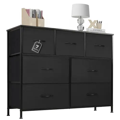 Sweetcrispy 7-Drawer Fabric Dresser - Bedroom Dresser, Closet Organization, Room Storage, Apartment Furniture for Clothes, Baby Stuff, TV Stand