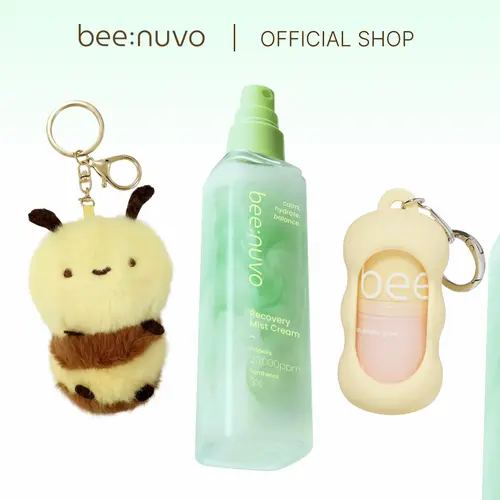 [beenuvo] [Set] Recovery Mist Cream (2.70 fl. oz) & Honey and Collagen Lip Butter (0.45 oz) + 2 Free Gifts — Facial Mist for Soothing & Barrier Care, Nourishing Lip Mask for 24-Hour Moisture, Korean Skincare