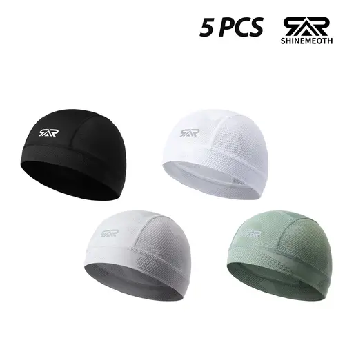 Shinemeoth VALUE PACK Cycling Caps, Ultra-Lightweight & Sweat-Wicking Helmet Liners, Non-Fade Cationic Fabric, Breathable Skull Caps for Biking & Running, Summer Sports Cap, Sports Outdoor Hats, Quick Drying Hat, Polyester Sports Hat
