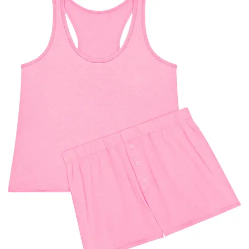 Hanes Originals Comfywear Women's Pajamas Set, Sleep Top & Shorts, Loungewear