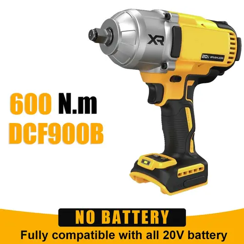 20V Cordless Brushless Impact Wrench 1/2" Drive | 600Nm High Torque | Bare Tool for Electrician, DIY & Maintenance