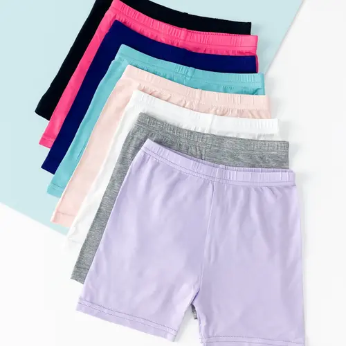Girls' Bottoms Set, Slim-Fitting Casual Style, Solid Color Design, All-Season Versatile Daily Wear, Bottom Pants