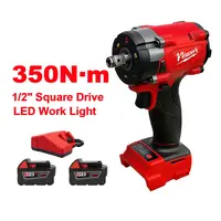 NiuWork 1/2" Brushless Cordless Impact Wrench (350nm) with LED Light, M18 Battery Compatible - Torque Wrench, Impact Drill, Work Tools for Home Projects, Mechanic Tools toolupgrade