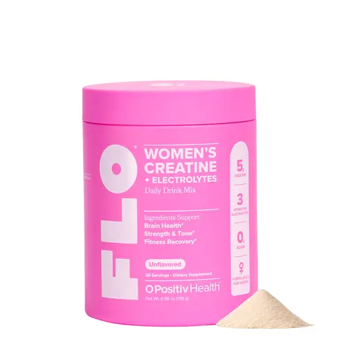 FLO Women’s Creatine + Electrolytes Powder for Hydration, Energy & Strength Support