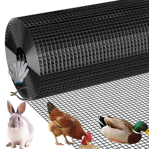 HMOLIKH Vinyl Coated Hardware Cloth, 1/2in 36in x 100ft 19 Gauge with Snips & Gloves, Durable Versatile Fencing Mesh for Chicken Gardens, Mosquito Killer, Durability,toolupgrade