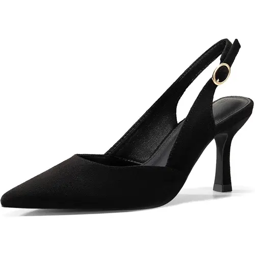 Coutgo Women's Pointed Toe Slingback Kitten Heel Classy Stylish Elegant Fashion Footwear, Dress Pumps for Business, Wedding, Heeled, Shoe, Women's Fashion, Kitten Heels, Classy Heels,back to school,back to school haul,sohochic