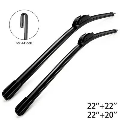 Father's Day Gift Option 22"+20" All Season Hook Arm Type Vehicle Wipers, Car Parts, Streak-Free, No Noise OEM Quality Windshield Wiper Blade Replacement for Cars & Trucks, Automotive Accessories,toolupgrade