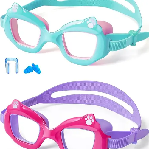 MARISUN Swim Goggles 2 Pcs for Ages 3-15+ Kids,Youth,UV Protection Anti-Fog Wide View Anti-Shattered Lens for Boys and Girls - Safety anti-uv swim glass anti-fog swimming goggles for Outdoor, Lake,Beach, Summer Party tiktokshopbacktoschool, Anti-Fog Uv, C