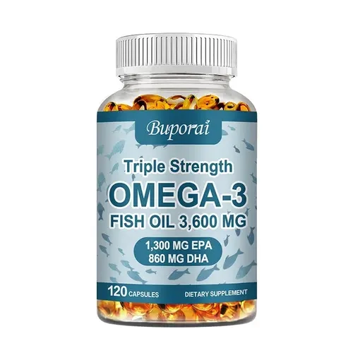 Buporai Advanced Dietary Supplement - Prop 65 Safe Fish Oil Capsules (120 Count) - Joint Support, Brain Booster, Brain Health Supplement for Eye & Immune System