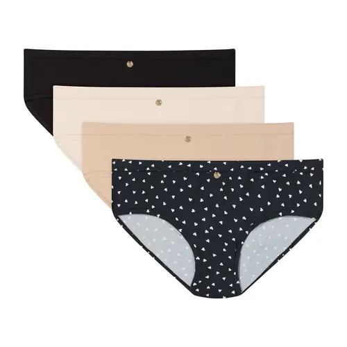 Maidenform Women's Underwear Hipsters Ultra Soft Bamboo Blend Breathable Fabric Everyday Low Rise Fit Select from 1 Pack or 4 Pack