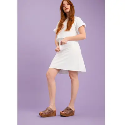 Mix Mooz Perforated Leather Platform Wedges - Wesley