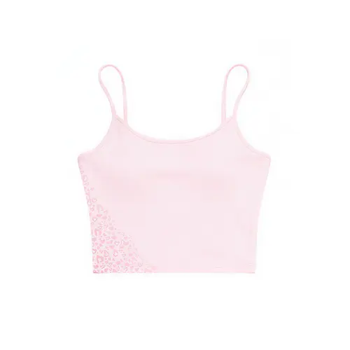 FDR Leopard Cami & Flare Pants Set | Babypink Slim Fit Tank Top Gradient Print Fold-Over Waist Y2K Two Piece Outfit for Women Stretchy Fabric for Daily Wear, Date Night & Light Workout #Summervibes