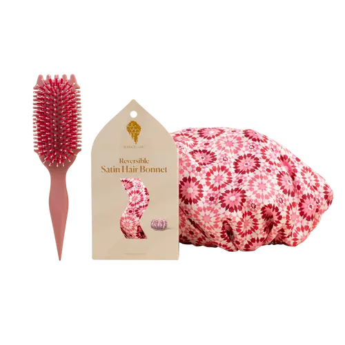 Slay & Stay: Volume EdgeLift Curl Brush + Bonnet by Bounce Curl