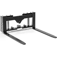 【toolupgrade】45" Pallet Forks Frame Attachment with 42" & 48" Pallet Forks Forklift Blades, 2500 lbs (42") & 4000 lbs (48") Capacity with 2 Inch Receiver Hitch & Spear Sleeves for Kubota Bobcat Skid Steer Loaders Tractors