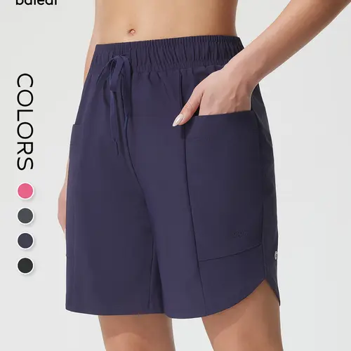 BALEAF Women's 7" Long Board Shorts High Waisted Tankini Bottom Swim Shorts with Built-in Liner Pockets Quick Dry UPF 50+ Sun Protection Water Resistant Modest Bathing Suit Bottoms for Beach Swimming Pool Travel Resort Outdoor Active Wear tiktokshopbackto