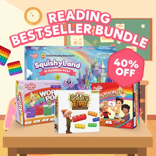 Reading Bundle by The Fidget Game -  Squishyland, Word Pop, Sneaky Elves and Sight Words