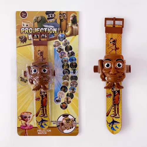 Kids' Digital Projector Watch with 24 Image Slides, Adjustable Character Strap, Cool Gifts for Kids, Friends-Ready, Small Wrist Fit
