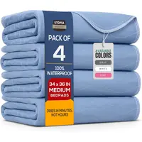 Utopia Bedding Reusable Incontinence Bed Pads, Heavy-Absorbency Waterproof Polyester Underpads with Moisture & Maximum Absorbency, Machine-Washable Multi-Pack Accessories for All Ages, Bed Accessories