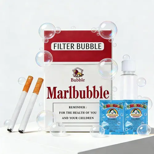 SummerWins Bubble Cigarette Stress Relief Toy Fake Cigarette Mini Bubble Blower Bubble Sticks Relaxation Birthday Christmas Party Gift for Men Women