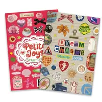 A5 Girlhood Retro Aesthetic Sticker Book (30 Sheets, Single/Bundle) - 550-630+ Pre-cut Glossy Vinyl Decals, Cute Stickers, Teenage Girls Gifts, Scrapbooking Paper Decor, Coquette Accents