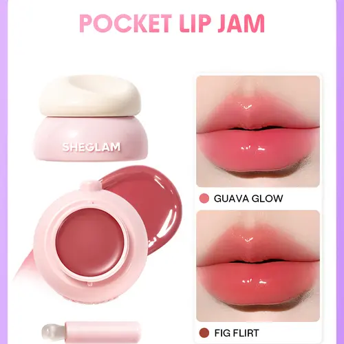 SHEGLAM Hydra Jelly Pocket Lip Jam Glossy Lip Balm Hydrating Smooth Texture Long Lasting Lip Moisturizer
