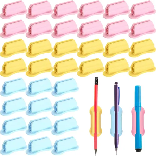 24/48 Pack Pencil Holders Adhesive Pencil Holders for Desk Upgraded Silicone Pencil Marker Holders for Clipboard Wall Classroom School Office Desk Accessories Teacher School Supplies